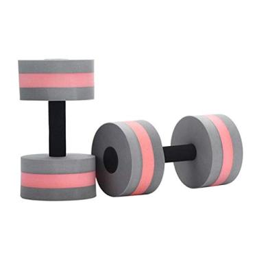 Imagem de Conjunto de 2 halteres aquáticos, halteres para exercícios aquáticos, halteres de hidroginástica, halteres aquáticos para exercícios na piscina, equipamento de ginástica aquática resistente à piscina