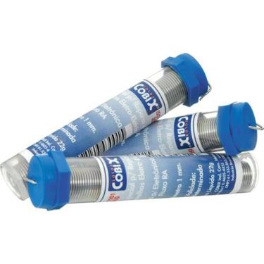 Imagem de Solda Tubinho 1.0mm 63x37 22g (azul) Cobix