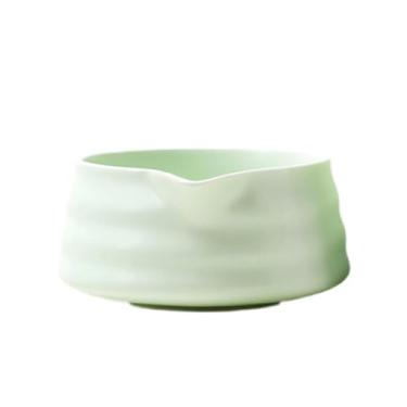 Imagem de ＫＬＫＣＭＳ Ceramic Matcha Tea Bowl Mistura de tigela Teaware para mexer matcha Matcha artesanal de porcelana Bowl para amantes Friends Party Home Home, Luz Verde