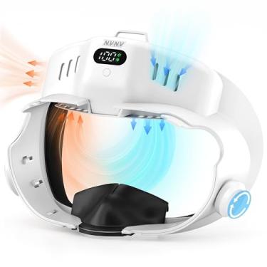 Imagem de NVNV Ventilador De Resfriamento Vr, Compatível Apenas Com Oculus/Meta Quest 3, Acessório Vr Protetor Facial, Interface Facial E Antiembaçante, Turbo Duplo Independente 3 Marchas Canais Ar Dedicados