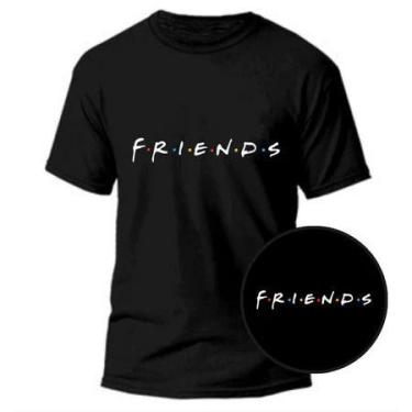 Imagem de Camiseta Unissex Friends -100% Algodão - 306 - loja dinka, p, preto