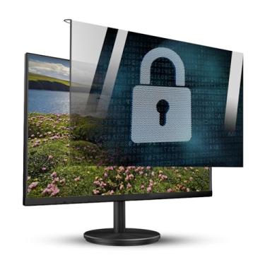 Imagem de HXLXWUSC Protetor de tela de privacidade, filtro ocular com bloqueio de luz azul para monitor de computador, película protetora acrílica antiespiar, adequado para escritório (18/20 polegadas 458 x 280