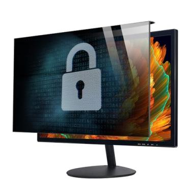 Imagem de HXLXWUSC Protetor de tela de privacidade, antireflexo removível e filtro de tela de privacidade com luz azul para 81 cm