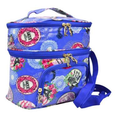 Imagem de Bolsa Feminina Necessaire Térmica Paris Azul CBRN16761 - Commerce Bras