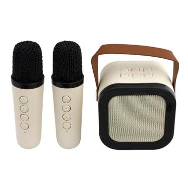 Imagem de Top 1 Caixa de Som Karaokê RGB Portátil USB e Conexão Bluetooth com Luzes LED e 2 Microfones Sem Fio com Vozes Auto Tune