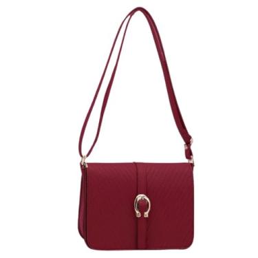 Imagem de Bolsa Feminina Compacta Celular Carteira Transversal (Vermelho)