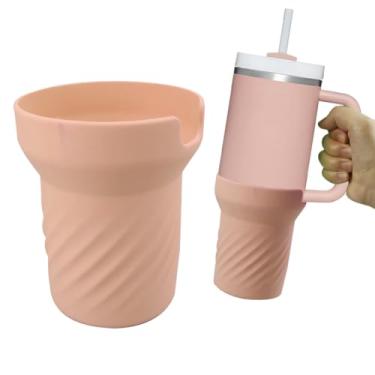 Imagem de zxbaers Bota de silicone para copo Stanley 1,134 g, protetor inferior de garrafa de água para Stanley Acessórios de 1,134 g (rosa)