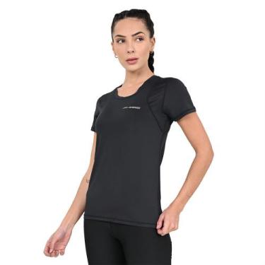 Imagem de Camiseta com Recortes Olympikus Feminina, Preto, P