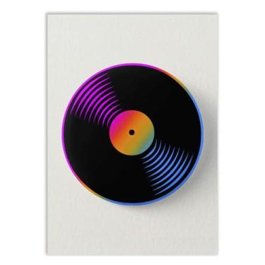 Imagem de Placa Decorativa Disco De Vinil Musica Retro Decoração Poster Quarto Sala