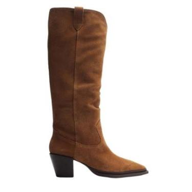 Imagem de Bota Acamurçada Cano Longo Western Lançamento Arezzo Cor:;Tamanho:36-Feminino