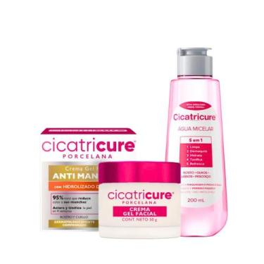 Imagem de Kit Água Micelar Limpeza Facial Demaquila + Hidratante Cicatricure Ant