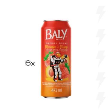 Imagem de Energético Baly Morango e pêssego Pack 6unx473ml - NoBrand
