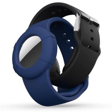 Imagem de Pulseira para crianças com silicone macio para Apple AirTag, pacote co