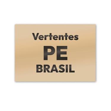 Imagem de Imã de Geladeira Vertentes Pernambuco MDF 8x5 para Lembrete