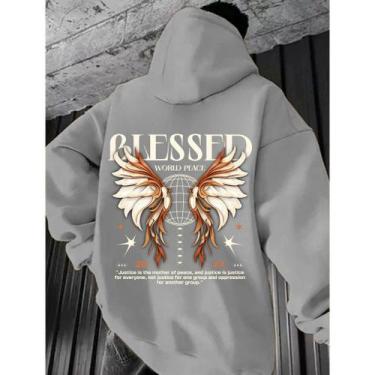 Imagem de Moletom Estampado Blessed Streetwear Casaco Frio Unissex - Core Base, 