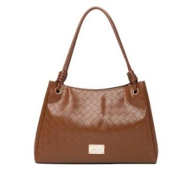 Imagem de Bolsa Feminina Rafitthy Tote Média Tressê Amarração Caramelo-Feminino