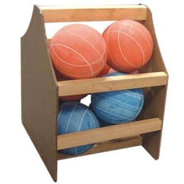Imagem de Jogo de Bocha 800g com 8 Bochas e Balinho - Caixa de Madeira 92mm - Gi