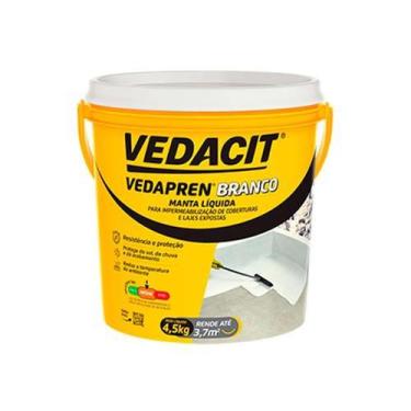 Imagem de VEDAPREN Vedacit Manta Líquida Branca 4,5KG - Proteção Impermeável par