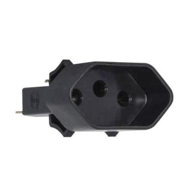 Imagem de Tomada para Painel Elétrico 10A 2P+T com Poço Externo Preta Margirius,