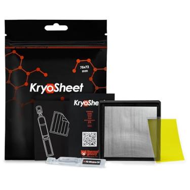 Imagem de Thermal Grizzly KryoSheet (75 x 72 x 0,2 mm) – Almofada térmica de grafeno de condutividade térmica ultra alta – Alternativa perfeita para pasta térmica em processadores AMD EPYC – Feito na Suécia