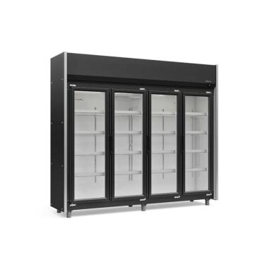 Imagem de Refrigerador Expositor Vertical 1580 Litros Preto 127V Gelopar GEAS-4P