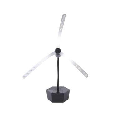 Imagem de Castrap Tabelas Flexíveis Ventiladores De Mosca, Mesas De Ventiladores De Alimentos 3 Lâminas Giratórias Silenciosas Alimentadas Por Bateria De Dois Lados Reflexivo Suave Toque