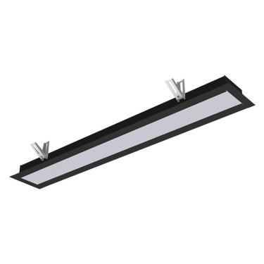 Imagem de Luminária Embutir Taschibra Vetor Led Linear 35w Bivolt Preto 6500k Frio