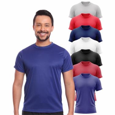 Imagem de Kit 7 Camisas Academia Esportiva Com Proteção Uv Masculina-Masculino