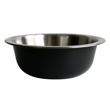 Imagem de Kit 10 Tigelas Bowl Inox Redonda Preto 2 Litros Açaí Frutas Sobremesas