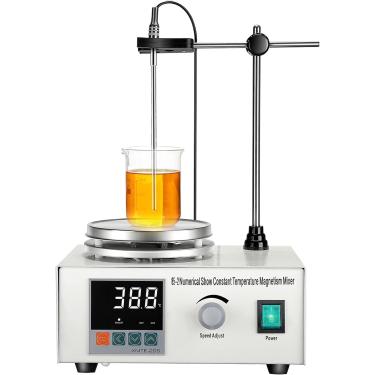 Imagem de Agitador Magnético, Misturador Magnético De Mistura De Laboratório 200w Com Display Digital De Temperatura E Ajuste De Velocidade
