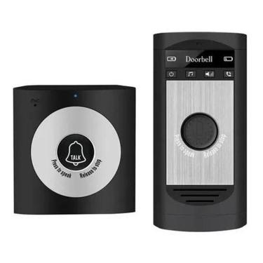 Imagem de Interfone Eletrônico Sem Fio Campainha Residencial 50M