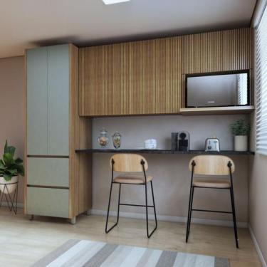 Imagem de Cozinha 3 Peças Rainha Paneleiro 2 Portas 2 Gavetas, Aéreo Microondas 