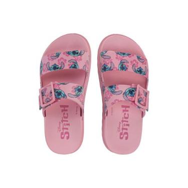 Imagem de Chinelo Slide Infantil Grendene Disney Stitch Summer Rosa, Rosa, 29