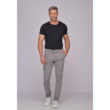 Imagem de Calça Masculina em Sarja 7898 Cinza Claro - Macaw, Cinza claro, 46
