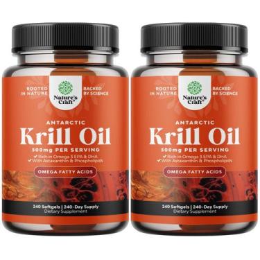 Imagem de Suplemento de óleo de krill antártico Natures Craft 500 mg