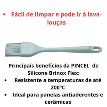 Imagem de Pincel Culinário De Silicone 28cm Cozinha Flex Verde Brinox