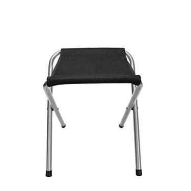 Imagem de ZZTWER Cadeira portátil de acampamento ao ar livre, cadeira dobrável para acampamento, lazer, pesca, praia, arte portátil, banco pequeno, cadeiras dobráveis (cor: preto)