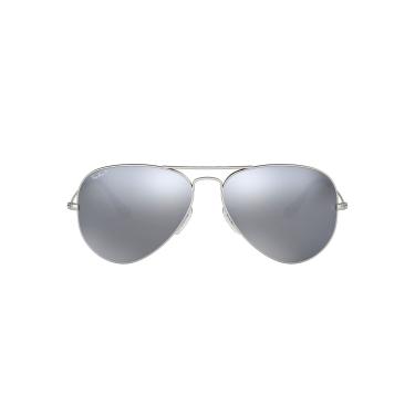Imagem de Óculos de Sol Ray-Ban Polarizado Aviator Large Metal 0RB3025 019/W3 Tam 58 / Cinza - Lentes Cinza Espelhado
