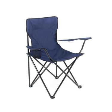 Imagem de Cadeira de Praia e Camping Conforto Azul Marinho Com Bolsa