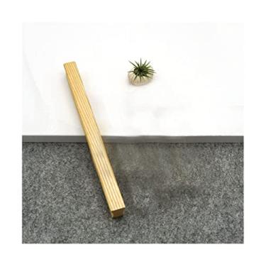 Imagem de AAPIE Puxador de porta deslizante Puxador de armário Puxador de armário de madeira com parafusos para móveis porta armário gaveta guarda-roupa alça de armário 150 mm para cômoda