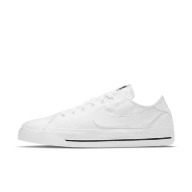Imagem de Nike Tênis de ginástica masculino Court Legacy, Branco/Preto, 8 UK (9 US)