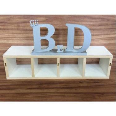 Imagem de Nicho Organizador Com Divisória 60x18x15 Mdf 15mm - B&D Arte e Decoraç
