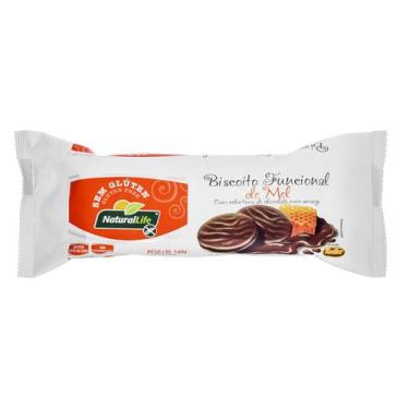 Imagem de Biscoito de Mel Chocolate Meio Amargo Sem Glúten 140g - NaturalLife
