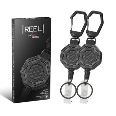 Imagem de O melhor porta-crachá retrátil para identidade e chaveiro – clipe grande, cabo de aço de 81 cm, durabilidade imbatível - perfeito para escritório, escola, hospital, construção, recreação, 227 g