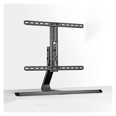 Imagem de Suporte para monitor de TV, base universal de TV, suporte de TV ajustável em altura de mesa 94.0 cm-190.5 cm, suporte giratório para TV de metal, suporta até 40 kg, suporte de TV VESA máximo 600 x 400