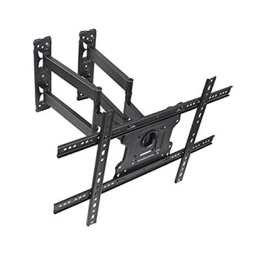Imagem de Suporte para monitor de TV, canto de parede, suporte de TV com extensão giratória de seis braços, suporte de base dupla inclinável para a maioria das TVs de 94.0 cm-177.8 cm com suporte de TV VESA