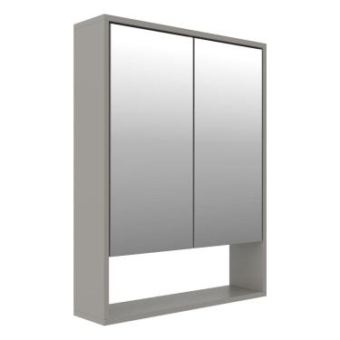 Imagem de Espelheira para Banheiro 58x60cm Prime Yescasa Cimento