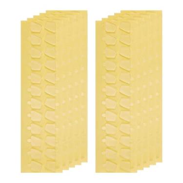 Imagem de Fenteer 10 unidades de adesivos adesivos portáteis transparentes com cola acrílica para projetos de artesanato, estatuetas, prateleiras, de celular, 24 1.3x1.45x0.17 Cm