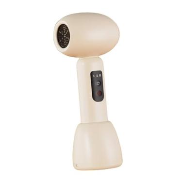 Imagem de oshhni Secador de cabelo sem fio para bebês, secador de cabelo, leve, profissional para bebês e crianças com base de carregamento, ar suave para viagens, Bege