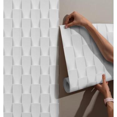 Imagem de Papel de Parede Adesivo efeito 3D para Quarto Cozinha Sala Autocolante